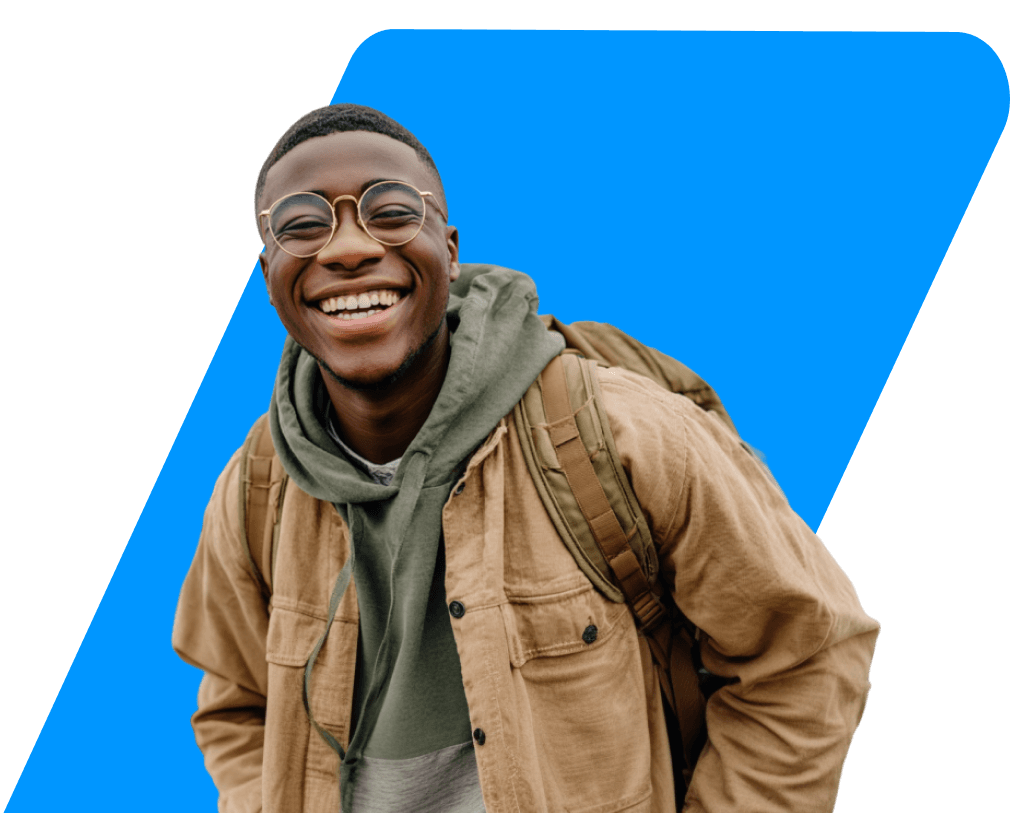 Guy with a backpack
